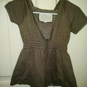 SOLD Zip up Juniors Abercrombie and Fitch Top